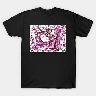 Love in Chocolate and Raspberry Creme T-Shirt